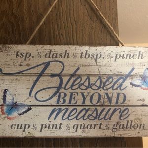 Blessed beyond measure kitchen decor